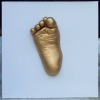 Fußsohle vom Baby auf Leinwand, Arte Stone, Acrylgold 